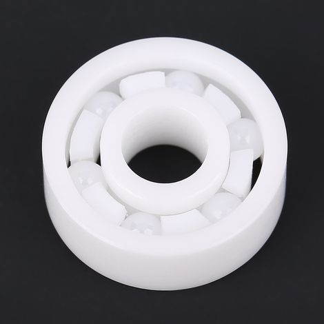roulement à billes miniature en céramique ZrO2 blanche, 606, 6 x 17 x 6 mm (1/5)
