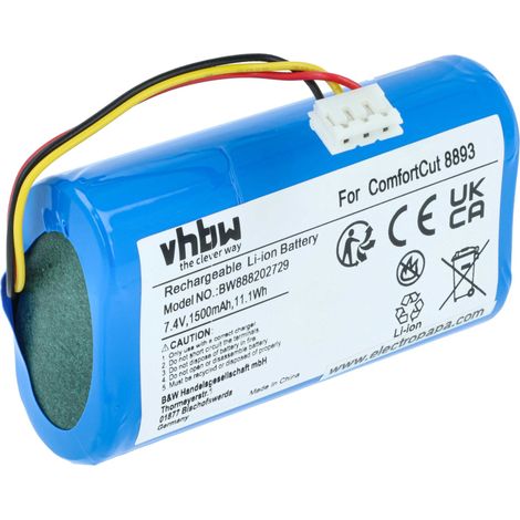 vhbw Batterie compatible avec Gardena ComfortCut 8893, 8895 outil électrique (1500 mAh, Li-ion, 7,4 V)