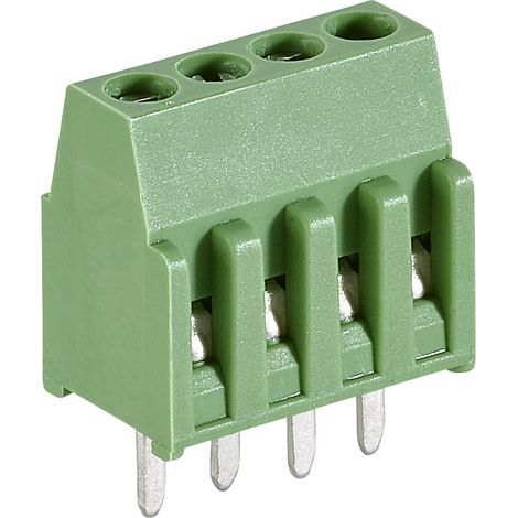 TE Connectivity 282834-6 Schraubklemmblock 1.4 mm² Polzahl 6 Grün 1 St.
