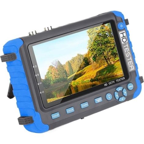 Testeur de vidéosurveillance prenant en charge la caméra IP Testeur De Caméra De Vidéosurveillance, Moniteur 8MP 5 Pouces TFT LCD For 4 En 1 TVI AHD CVI, Testeur De Caméra De Sécurité Analogique, Test (1/5)