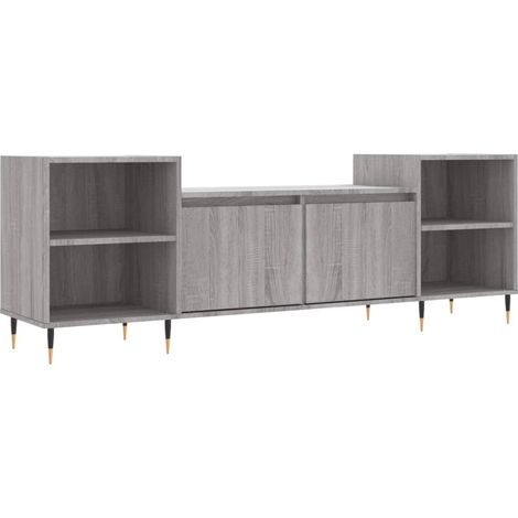 Mueble TV multimedia Estante TV Aparador TV Comedor Sala Dormitorio Sonoma 160 x 35 x 55 cm Madera de ingeniería gris 020028423