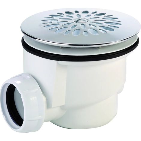 PILETTA SIFONATA IN ABS CON GRIGLIA INOX CROMATA PER PIATTO DOCCIA 11/2 USC.ø40 NICOLL S.R.L. (1/2)