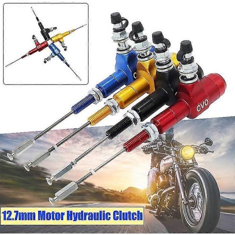 Système de maître-cylindre d'embrayage et de frein hydraulique haute performance pour moto (12,7 mm) : pompe de conversion efficace et facile à installer (noir). (1/5)