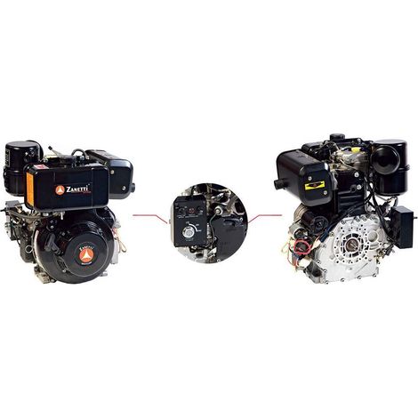 Motor para generador ZANETTI DIESEL ZDM87CE cónico arranque eléctrico