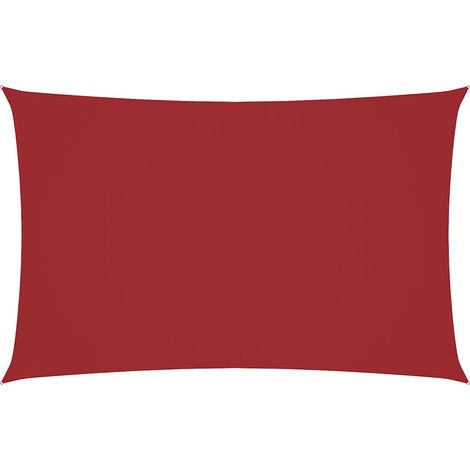 Maison Exclusive - Toldo de vela rectangular tela Oxford rojo 4x7 (1/5)