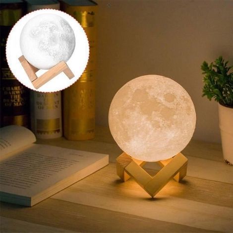 Mondlampe mit Berührungsfunktion – 2 Farben – 18 cm (1/4)