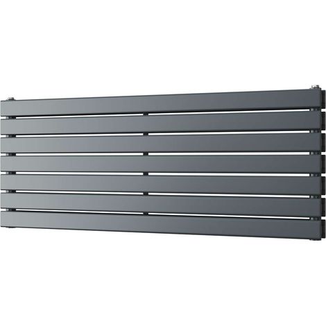 Typhoon Axis - Anthracite Horizontal Radiator H476mm x W1200mm Double Panel
