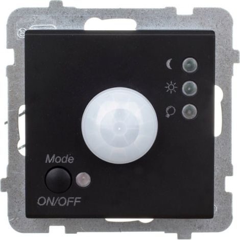Sensor de movimiento electrónico SONATA negro metalizado ŁP16Rm33