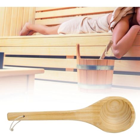 Saunalöffel, handgefertigt, Saunazubehör, Sauna-Wasserschöpflöffel (1/5)