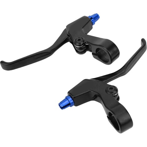 MEROCA Klappbares Mountainbike-Zubehör aus Aluminiumlegierung mit ausziehbarem Bremshebel, Blau und Schwarz (1/5)