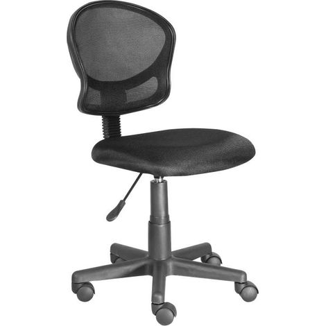 Sedia ufficio con ruote schienale rete nero