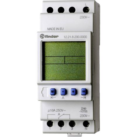 Zeitschaltuhr 2 Kanäle 230 V FINDER 122282300000