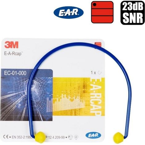 3M EC-01-000 Archetto auricolare flessibile tappo tappi a fasce antirumore 23 dB