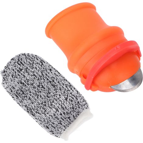 Couteau de pouce pour homme et femme, manchon de jardinage en silicone pour cueillette de plantes, idéal pour les fraises et autres légumes. (1/5)