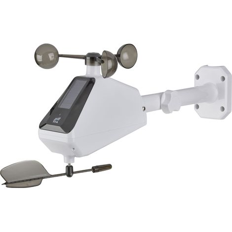Capteur de vent sans fil TFA ID-A2, portée 100m, solaire, compatible TFA.me. (1/4)