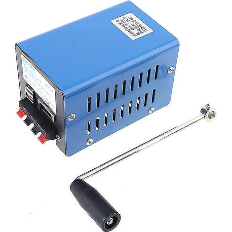 Générateur manuel de 20 W à manivelle, alimentation de secours portable pour une utilisation en extérieur (1/5)