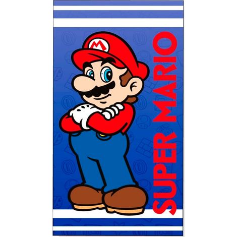 Toalla Super Mario Bros algodon