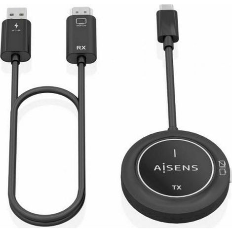 Cavo USB-C con HDMI Aisens ASWL-H2KC30M003-BK Nero (1/5)