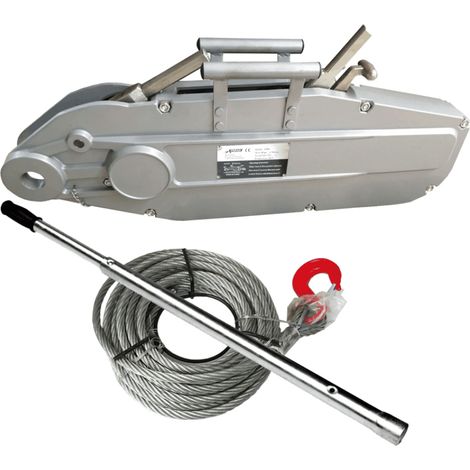 Varan Motors - hoh5400 Starke Zugstange, manueller Seilzug, Hebelschleppwinde 5400Kg + Kabel 20 Meter �20mm