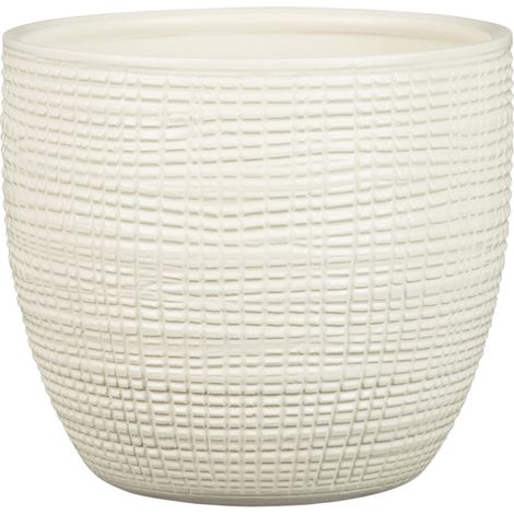 Scheurich Übertopf Serie 866 Ø 25 x 22,1 cm creme Blumentöpfe & Übertöpfe