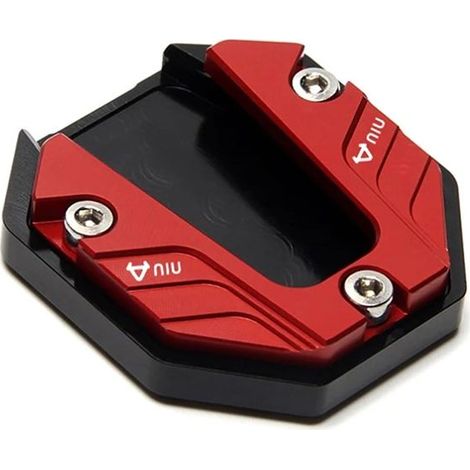 (Rouge) Extenseur de tarte de pata de cabra pour motocicleta, almohadilla de pie de extension con placa de support de destornillador, accesorios de motocicleta maxpower (1/4)