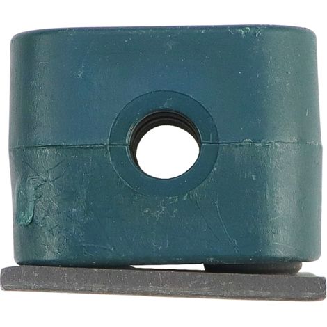 Soporte individual de polipropileno para tuberías y cables FI-8mm, tornillos de cabeza Allen, placa de presión cónica DIN3015 (1/3)