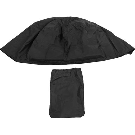 Housse de Table Ronde Extérieure Polyester Imperméable 127x58cm Anti-Poussière et UV pour Mobilier de Jardin (1/5)