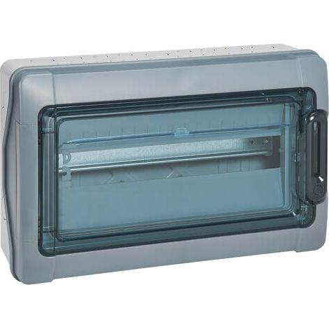 Coffret étanche Plexo³ 18 modules avec embouts à perforation directe prémontés IP65 IK09 - Gris - LEGRAND