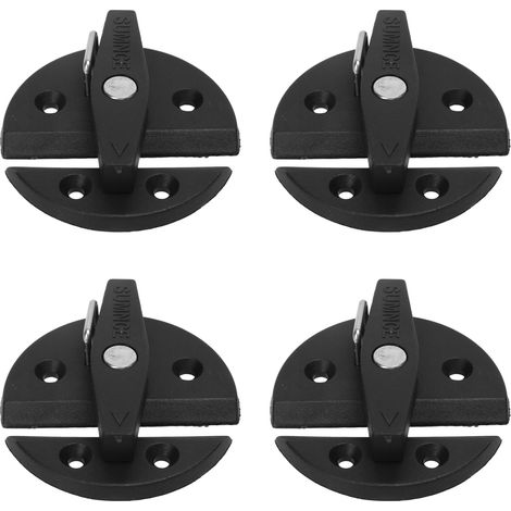 4 kits loquet tournant meuble bateau renforcé nylon 59mm rond bouton verrou pour yacht camping-car porte coffre hublot (1/5)