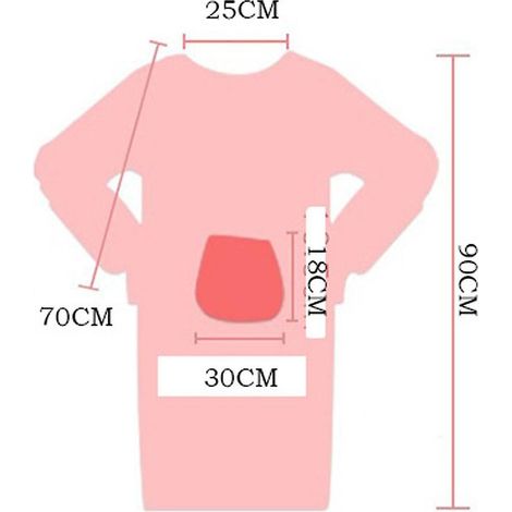 Tablier de travail imperméable à manches longues pour femme, avec poches, pour la maison et le jardin. (1/4)