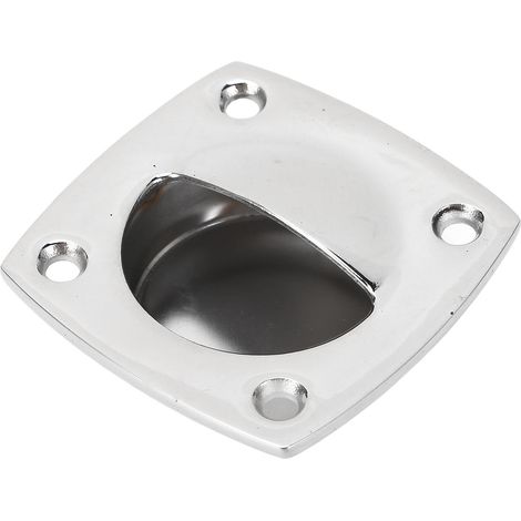 Poignée encastrée carrée Toivize 59x59mm Acier Inoxydable 316 Marine pour Bateau Yacht Camping-car Entraxe 39mm Design Épuré (1/5)