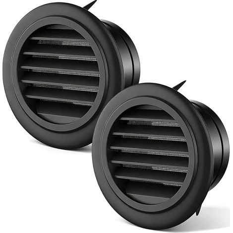 2 Stück Lüftungsgitter, runde Lüftungsgitter 75 mm (1/5)
