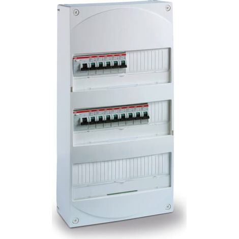 Coffret Mont C bl 3 Rang es 2 interrupteurs diff rentiels + 13 disjoncteurs ABB