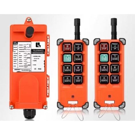 Beyamis Télécommande grue F21-E1B - 380V sans fil 2 émetteurs récepteur