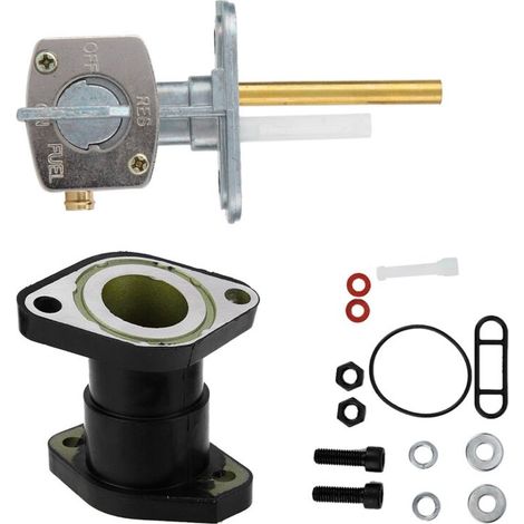 2 pièces/ensemble carburateur collecteur d'admission interrupteur de soupape de carburant adapté pour Yamaha Big Bear 350 YFM350 87-99 (1/5)
