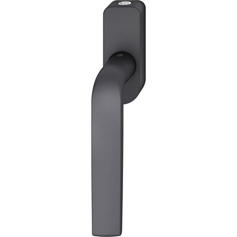 FSB Fenstergriff 34 1267 abschließbar ovale Rosette, Aluminium schwarz matt (1/4)