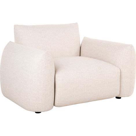 Fauteuil lounge extérieur beige alpine design et confort premium - beige alpine clair chaleureux (1/5)