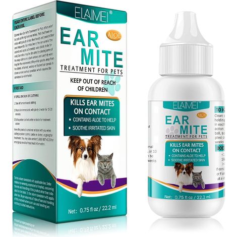 22ml Huile anti-acariens pour animaux de compagnie - sans danger pour les chiens et les chats, élimine efficacement les acariens, formule douce pour animaux de compagnie,Huile Anti-acariens (1/5)