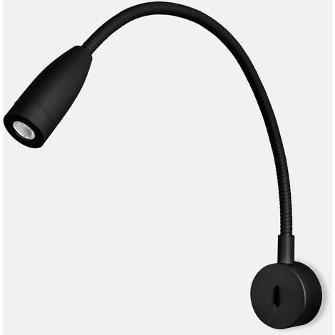 Leds-C4 Bed - Lampe de lecture murale LED noire 160lm 3000K