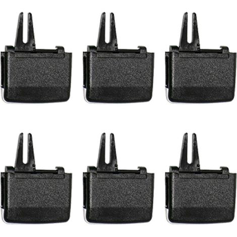 6X Compatible avec les volets d'aération avant gauche et droit Mercedes-Benz, clip de fixation pour volet de grille d'aération avant pour Classe W166 ML GLE GL GLS Noir (1/5)
