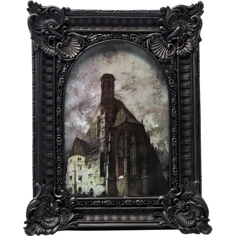 Cadre photo vintage 10,2 x 15,2 cm, noir antique orné, cadre photo arqué à suspendre au mur ou à poser sur une table, décoration d'intérieur gothique, galerie de photos, art (1/5)
