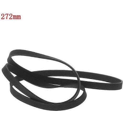 Courroie en caoutchouc de haute qualité pour platine vinyle, lecteur CD/DVD, pliable en deux, 27,2 cm. (1/5)