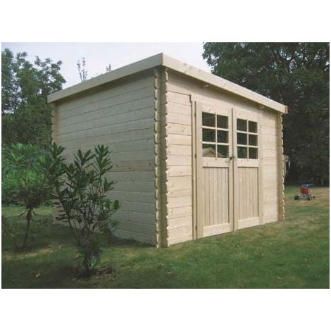 Abri de jardin BREST en bois 7.53 m², Plancher Non (1/5)