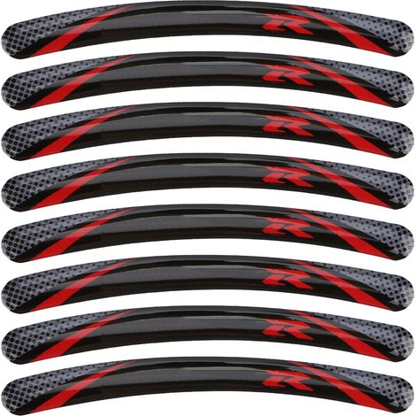 8 autocollants de jantes imperméables réfléchissants pour décoration de pneus Kawasaki voiture de course Type 6 (1/5)