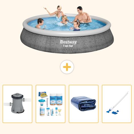 Bestway Bestway Fast Set Ronde - 396x84 cm - 5-pièces S310 (1/5)