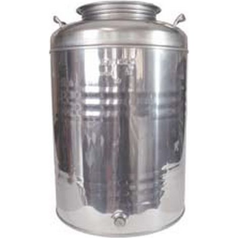 1PZ FUSTO INOX PER OLIO GRAFFATO LT.50 - mm.375x580h.