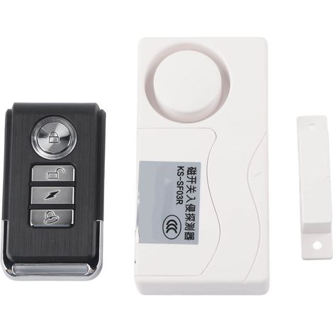 Lot de capteurs magnétiques de porte/fenêtre sans fil avec télécommande, détecteur de contact pour alarme.