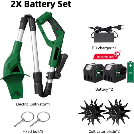 Motoculteur batterie – Scarificateur – Makita 21V – Modèle 3 – Préparation terre potager