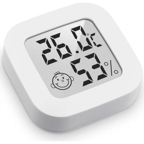 Thermomètre Hygrometre Interieur, 3PCS Mini Thermomètre Hygromètre Intérieur Digital à Haute Précisio,Thermomètre Précis et Hygromètre (1/5)