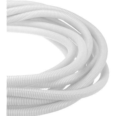 Gaine Fendue Tubulaire 3/4 Pouce Protège-Fils Blanc (1/5)